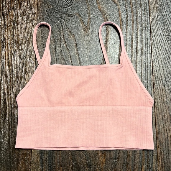 Free People Intimately Andi Square Neck Ribbed Seamless Longline Bralette - Picture 4 of 8